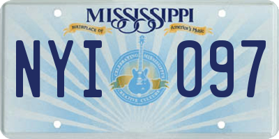 MS license plate NYI097