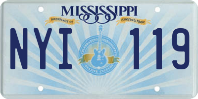 MS license plate NYI119