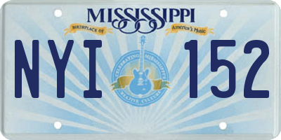MS license plate NYI152