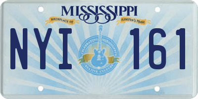 MS license plate NYI161
