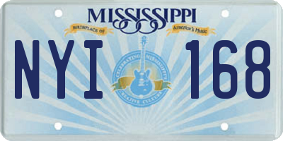MS license plate NYI168