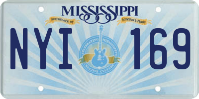 MS license plate NYI169