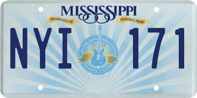 MS license plate NYI171