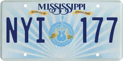 MS license plate NYI177