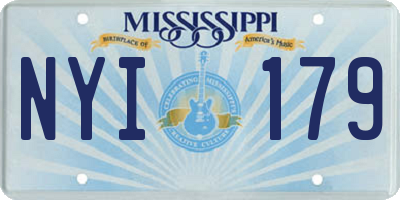 MS license plate NYI179