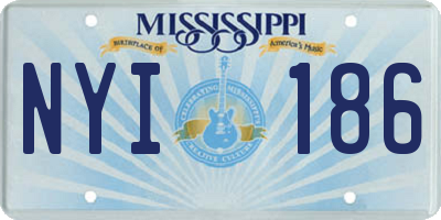 MS license plate NYI186
