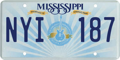 MS license plate NYI187