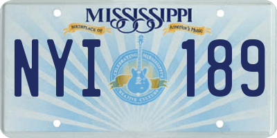 MS license plate NYI189