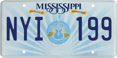 MS license plate NYI199