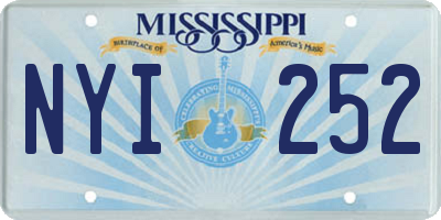 MS license plate NYI252