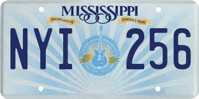 MS license plate NYI256
