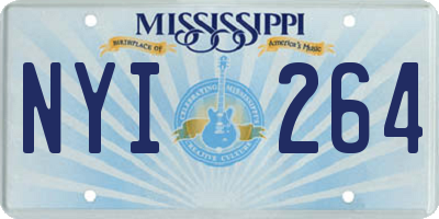 MS license plate NYI264
