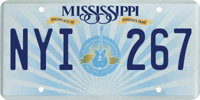 MS license plate NYI267