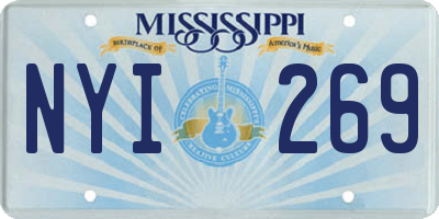 MS license plate NYI269