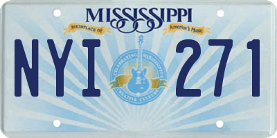 MS license plate NYI271