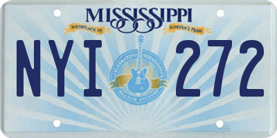 MS license plate NYI272
