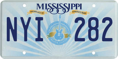 MS license plate NYI282