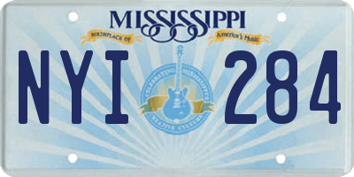 MS license plate NYI284