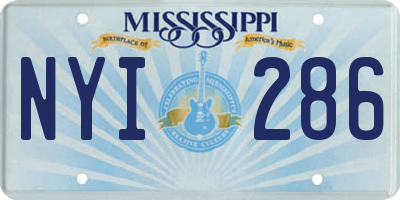 MS license plate NYI286