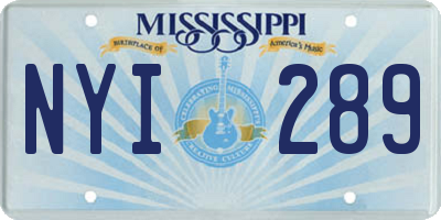 MS license plate NYI289