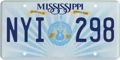 MS license plate NYI298