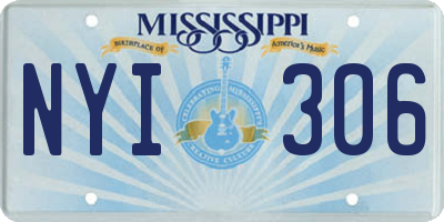 MS license plate NYI306