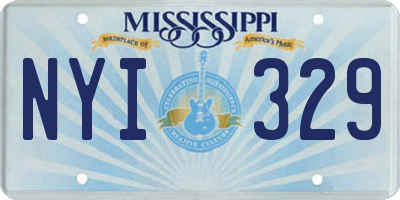MS license plate NYI329