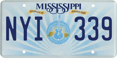 MS license plate NYI339