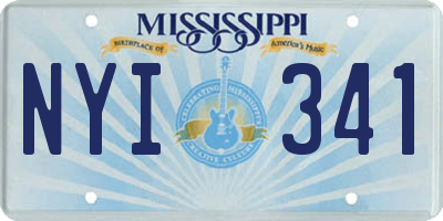 MS license plate NYI341