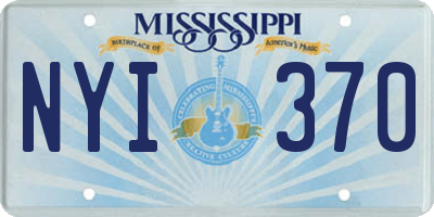 MS license plate NYI370