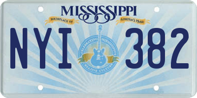 MS license plate NYI382