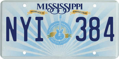 MS license plate NYI384