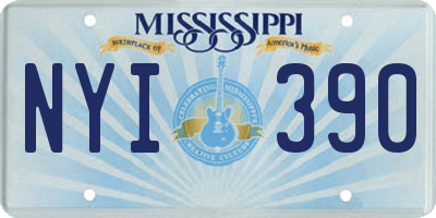 MS license plate NYI390