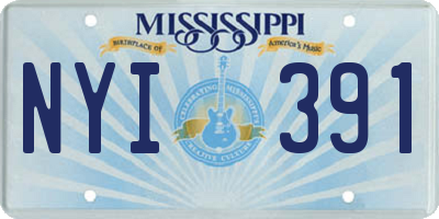 MS license plate NYI391