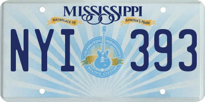 MS license plate NYI393