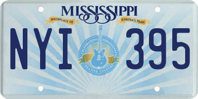 MS license plate NYI395