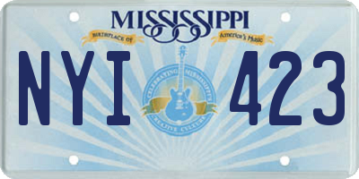 MS license plate NYI423