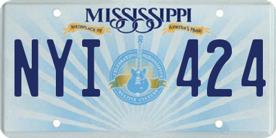 MS license plate NYI424