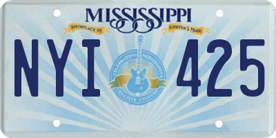 MS license plate NYI425