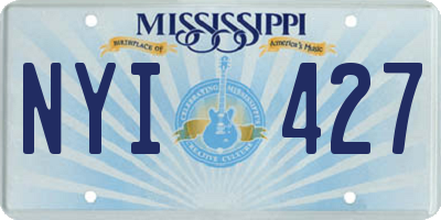 MS license plate NYI427
