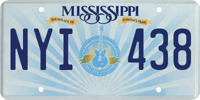 MS license plate NYI438