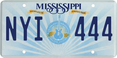 MS license plate NYI444