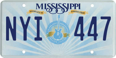 MS license plate NYI447