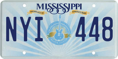 MS license plate NYI448