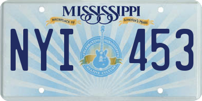 MS license plate NYI453
