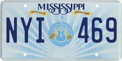 MS license plate NYI469