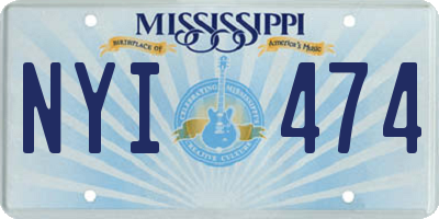 MS license plate NYI474