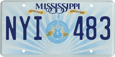 MS license plate NYI483