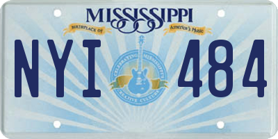 MS license plate NYI484