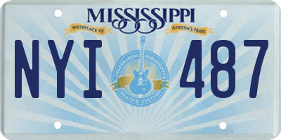 MS license plate NYI487